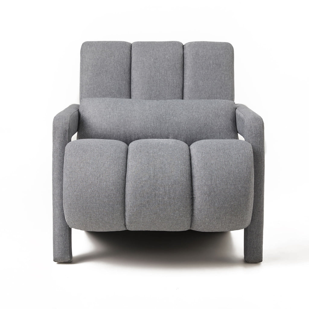 Modern Upholstered Accent Chair with Pillow - Fabric