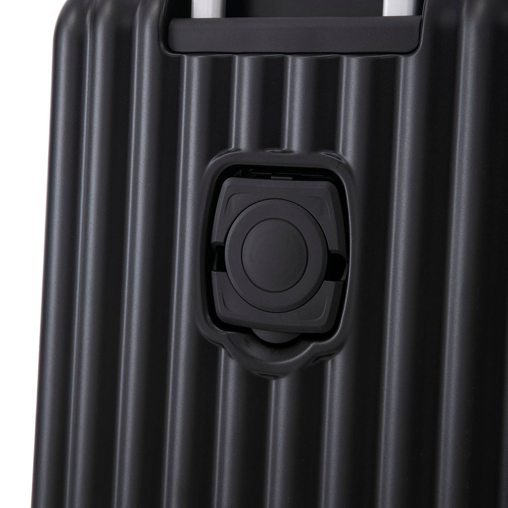 Spinner Wheel Luggage Set with USB Port and Holders - Pink, Black, Green