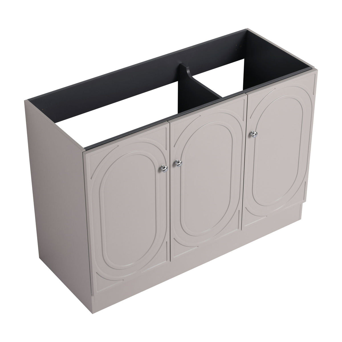 Modern Freestanding Bathroom Vanity with Soft Close Cabinet Doors - Pearl Silver, White, or Dark Green