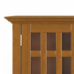 Storage Media Cabinet with Adjustable Shelves - Dark Brown, Light Brown, Dark Gray
