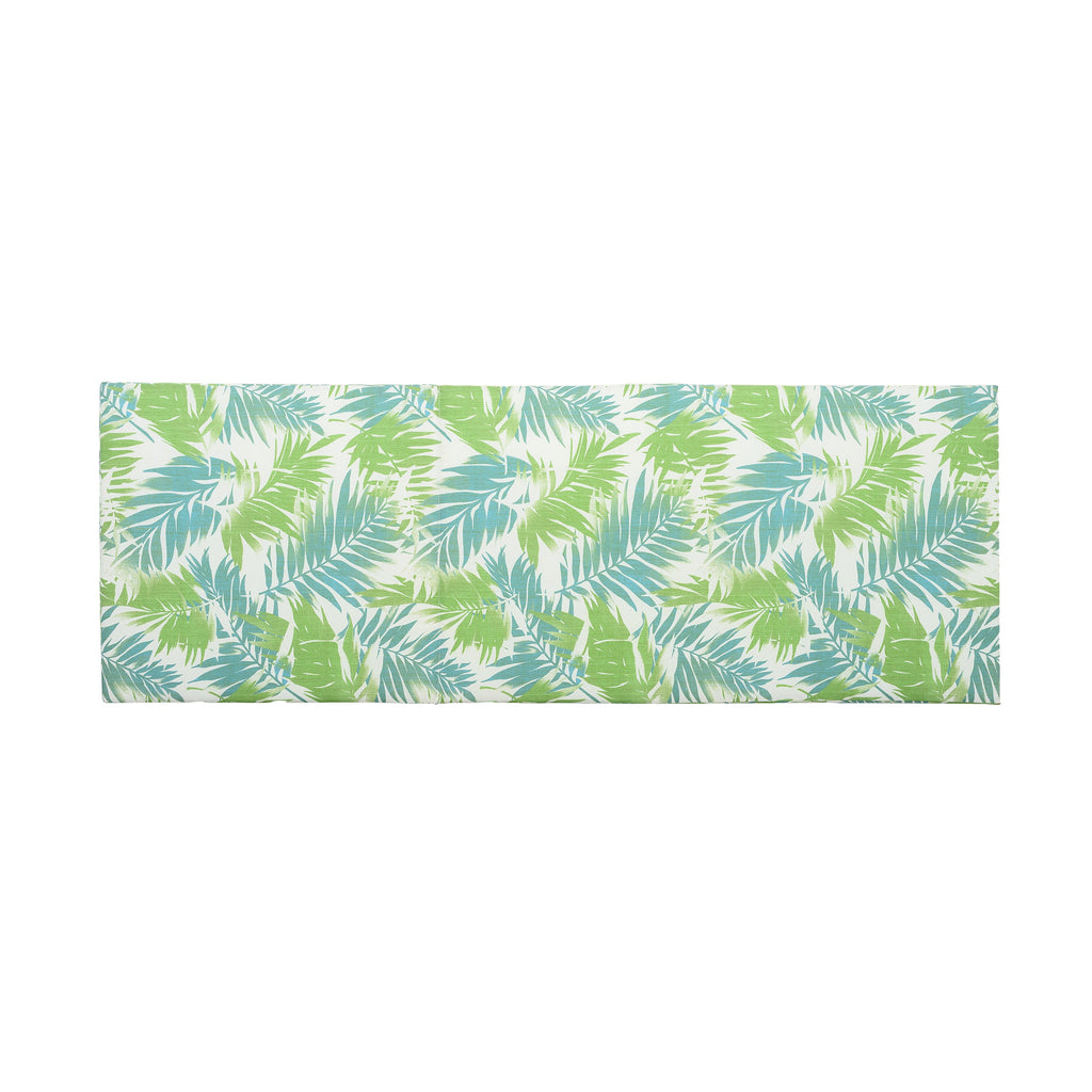 2" Thick Floral Chaise Lounge Cushion with Waterproof Foldable Design - Leaf Coconut