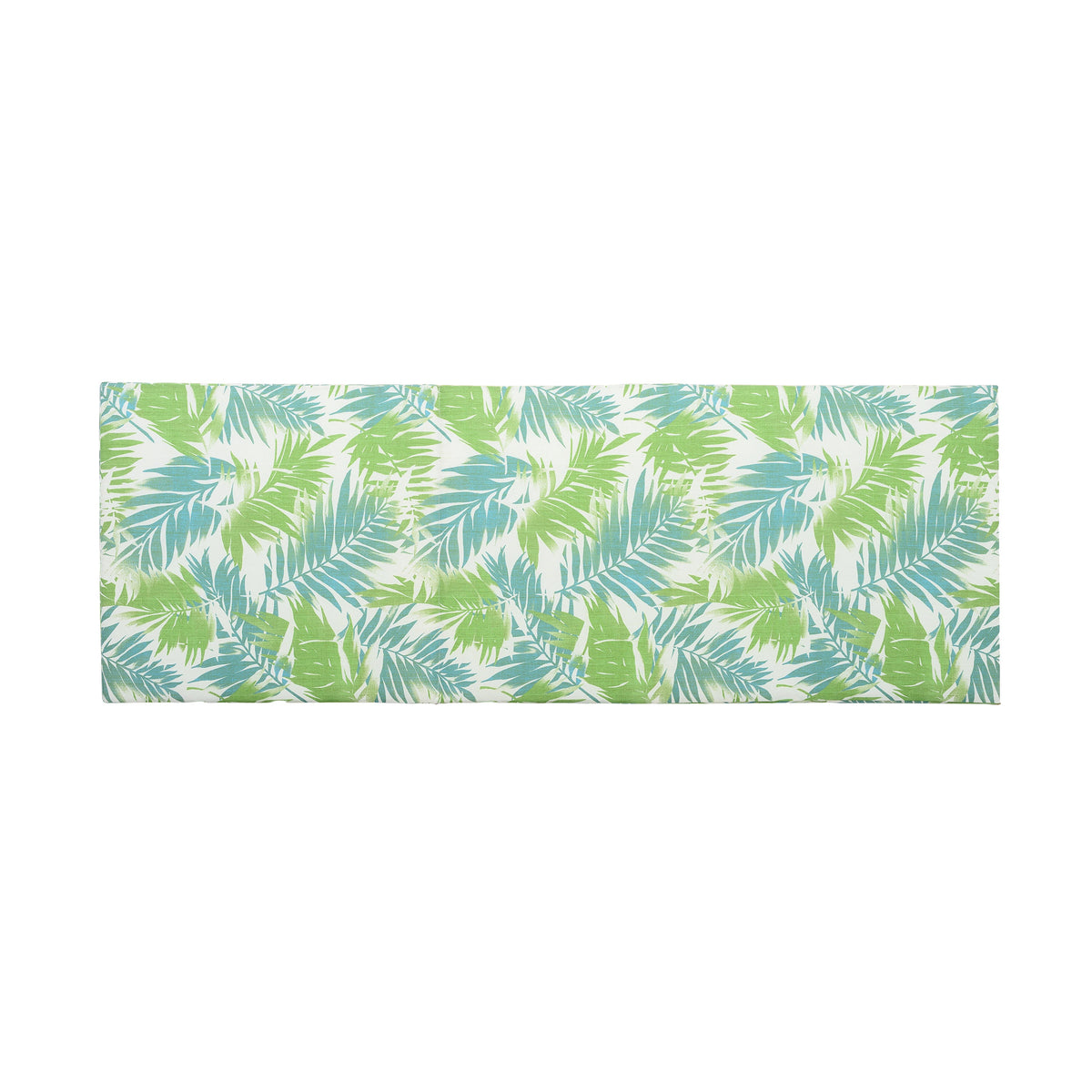 2" Thick Floral Chaise Lounge Cushion with Waterproof Foldable Design - Leaf Coconut