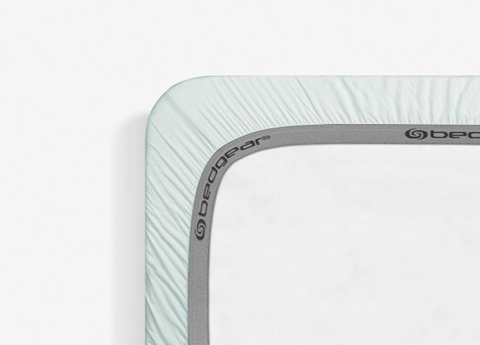 Light Green Cooling Crib Sheet with Powerband® Secure Fit