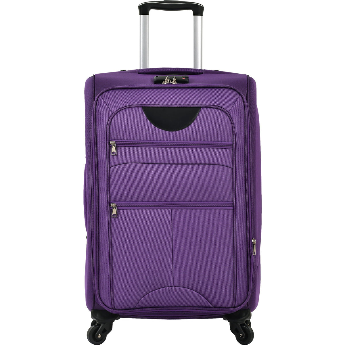 Expandable Softside Luggage 3 Piece Set with Spinner Wheels - Multiple Colors