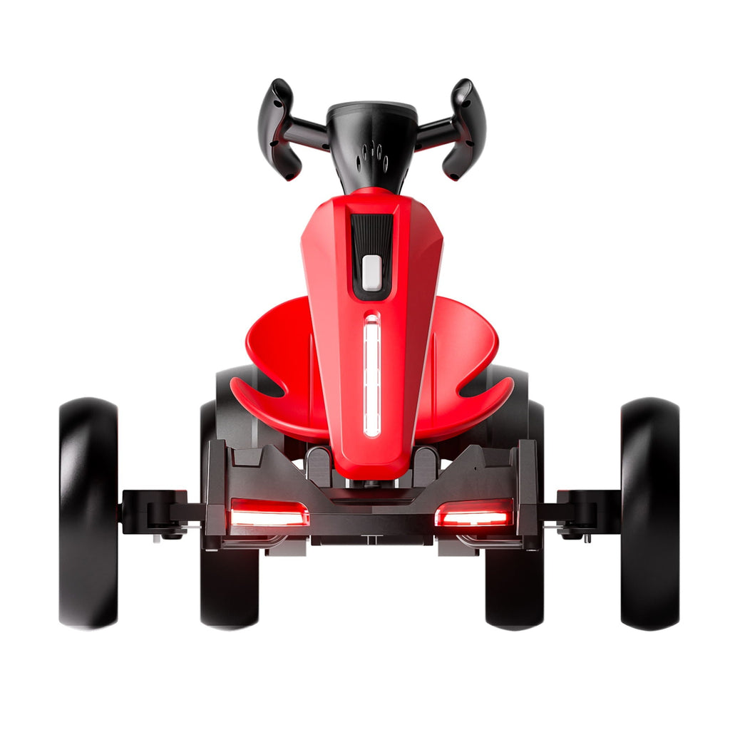 Electric Kids Pedal Go Kart with Adjustable Seat and Foldable Design - Multiple Colors