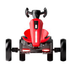 Electric Kids Pedal Go Kart with Adjustable Seat and Foldable Design - Multiple Colors