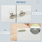 Large Elevated Dog Bowls with Storage Cabinet - Stainless Steel Feeder