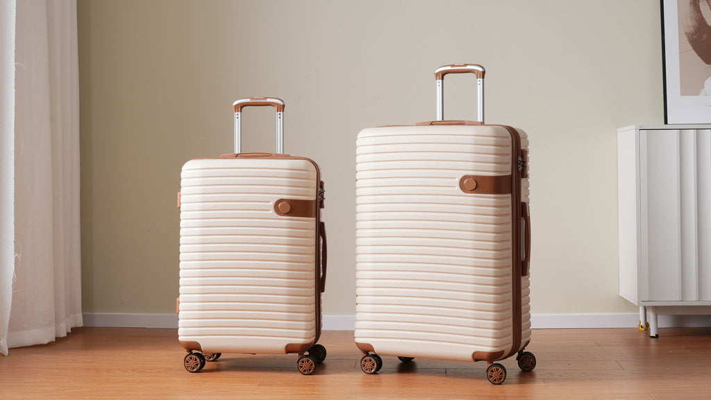 4 Piece Hard Shell Luggage Set with Spinner Wheels - Multiple Colors
