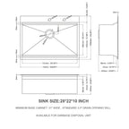 Stainless Steel Drop In Kitchen Sink with Workstation - Gray or Gold