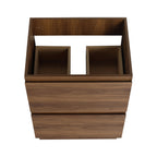 Modern Freestanding Bathroom Vanity Cabinet with Double Drawer - Light Brown or Dark Brown