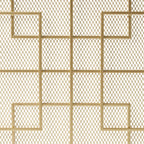 Modern Single Panel Iron Fire Screen with Fine Mesh - Black
