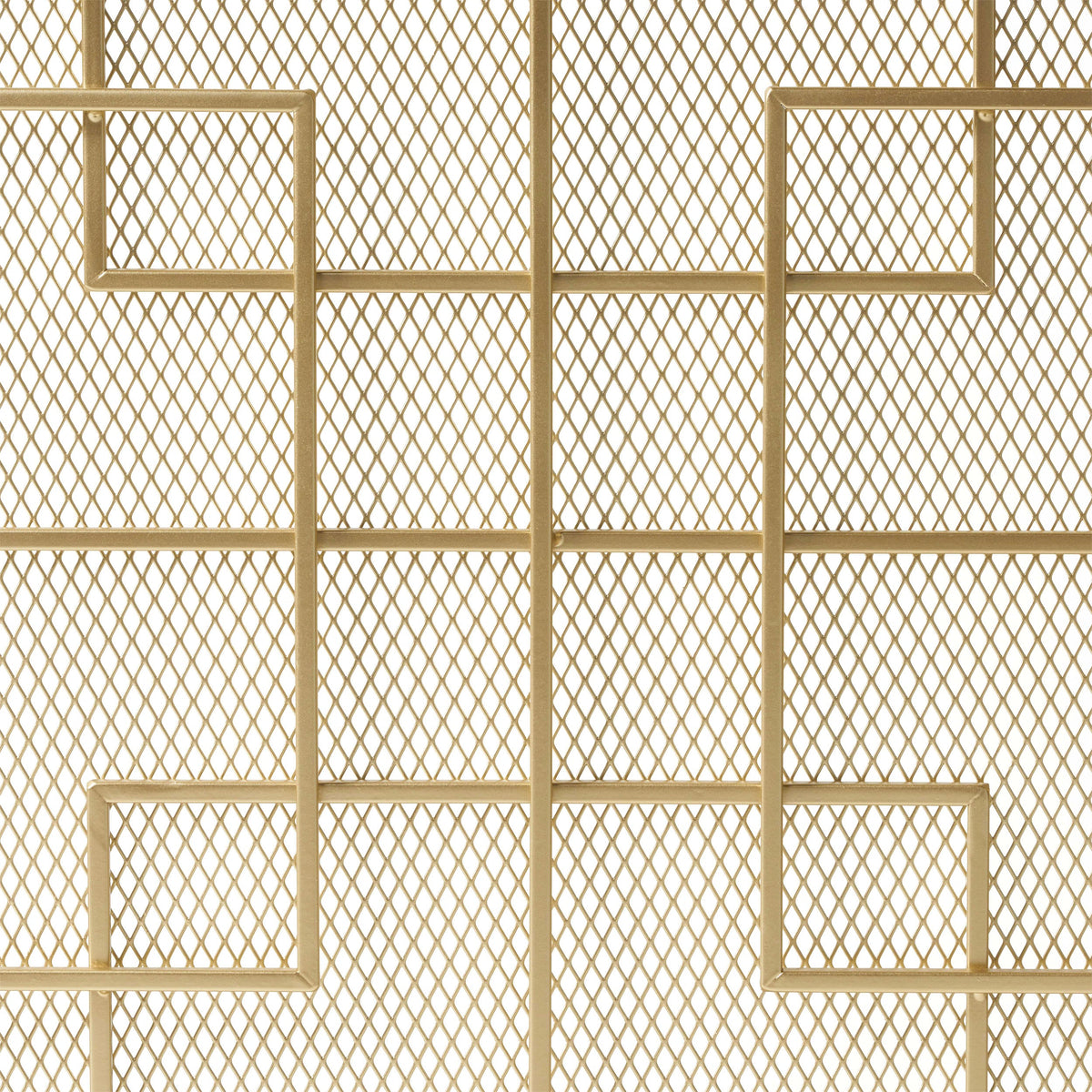 Modern Single Panel Iron Fire Screen with Fine Mesh - Black