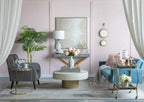 2 Circle Mirrors For Wall Decor in Gold