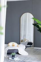Celine Arch Body Mirror with Slim Frame - Black or Gold