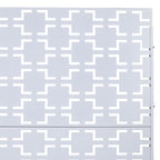 Black Metal Room Divider Privacy Screen with Rust-Resistant Finish