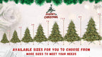 Full-Bodied Pre-Lit Evergreen Christmas Tree with 350 Warm White Lights - Green
