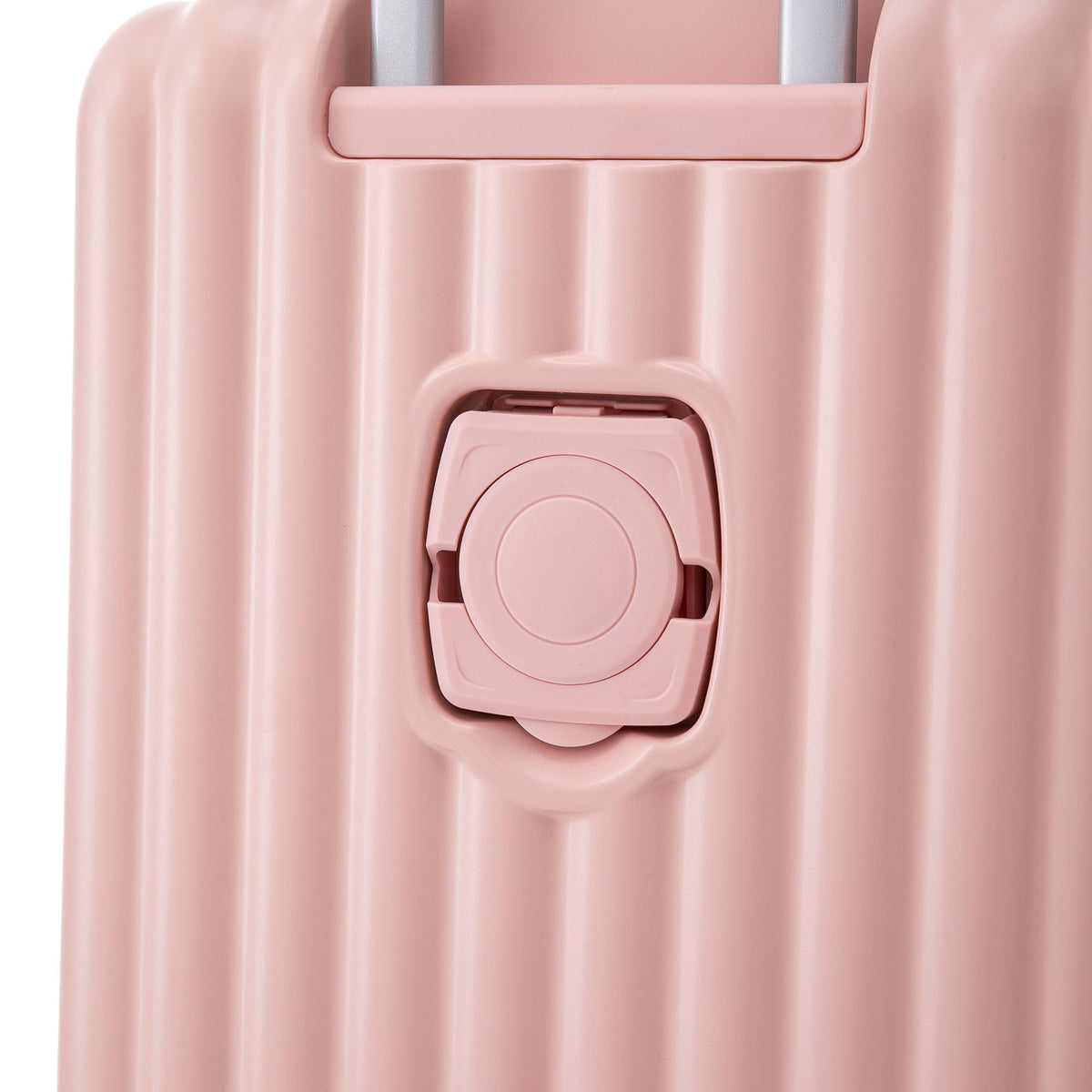 Spinner Wheel Luggage Set with USB Port and Holders - Pink, Black, Green