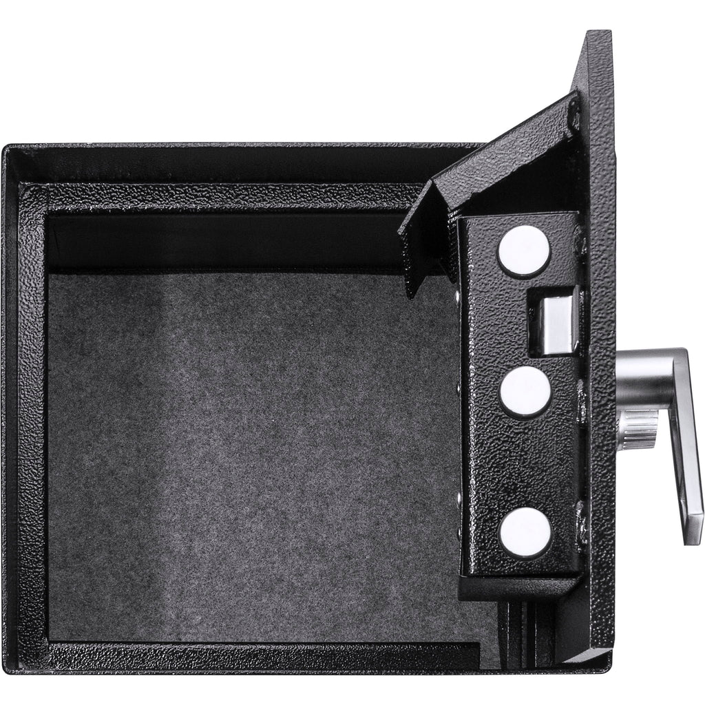 0.89 Cubic Ft Floor Safe with Combination Lock - Black