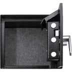 0.89 Cubic Ft Floor Safe with Combination Lock - Black