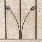 4 Pack Metal Garden Trellis with Rustproof Iron Support - Brown or Black