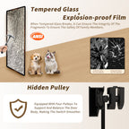 48" W × 72" H Single Sliding Shower Door with Tempered Glass - Clear