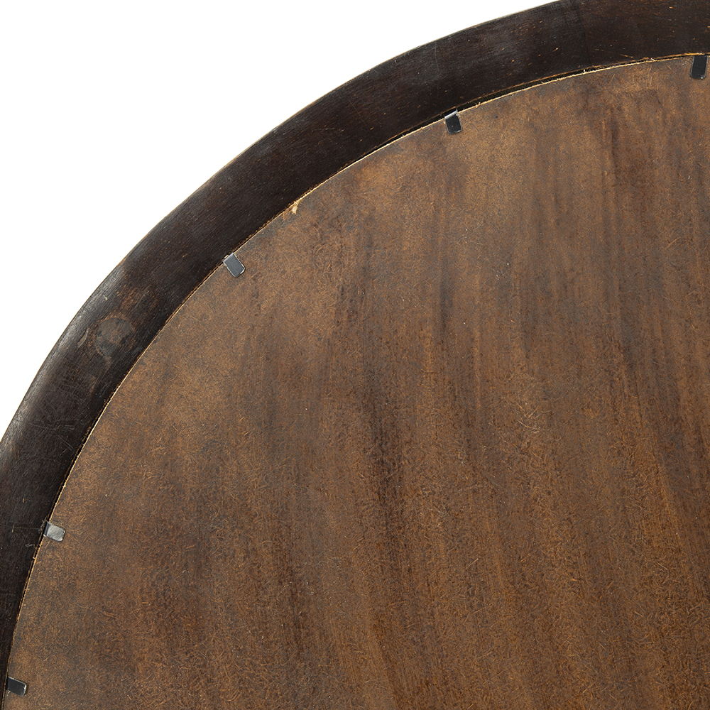 Transitional Mango Wood Wall Mirror with Frame - Multiple Colors