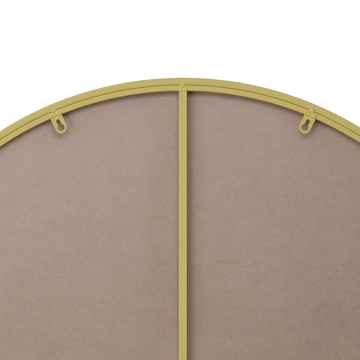 Metal Framed Circular Wall Mirror with Modern Design - Black or Gold