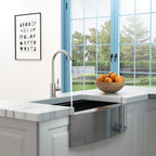 Modern Kitchen Sink Faucet with Single Handle - Gray, Black, Gold