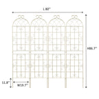 Metal Garden Rustproof Trellis for Climbing Plants – Outdoor Flower Support