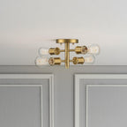 Ephemeral - 4 Lights Semi Flush Mount Ceiling Pendant