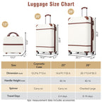 Hardshell Luggage Set 3-Piece Spinner with TSA Lock - Lightweight, Multiple Colors