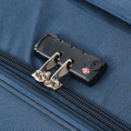 Softside Expandable 3 Piece Luggage Set with Spinner Wheels - Dark Blue
