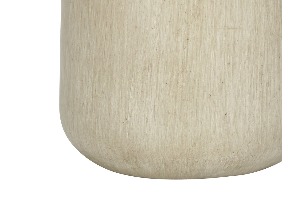Contemporary Concrete Table Lamp with Fabric Shade - Dark Gray, Beige, or Black