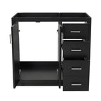 Retro Style Bathroom Vanity with Soft Closing Doors - Multiple Colors