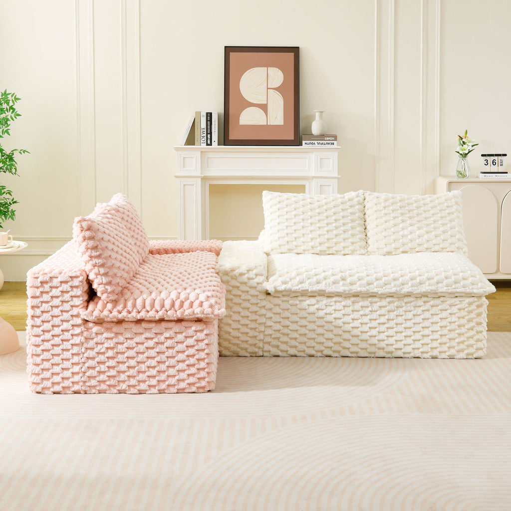 Multifunctional Stationary Sofa with Adjustable Layout - Choice of Color