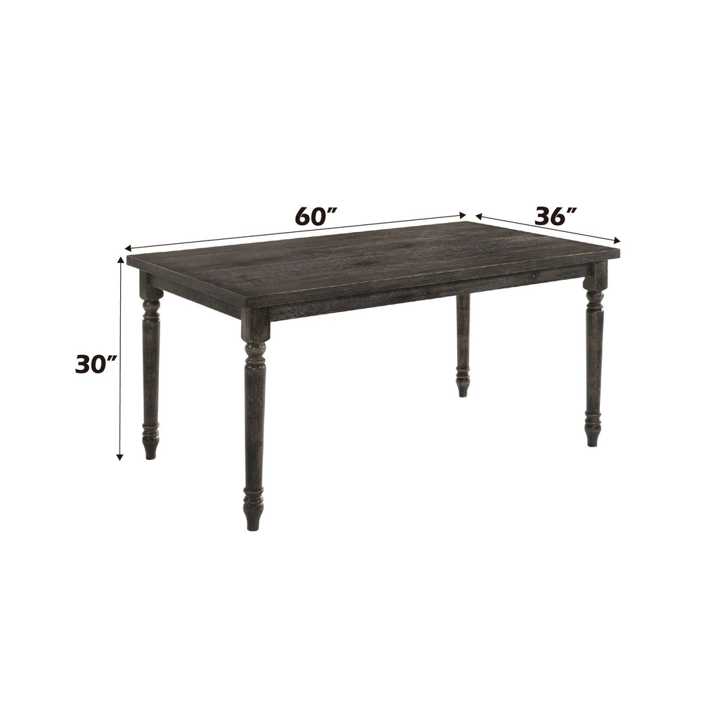 Claudia II Weathered Dining Table - Gray