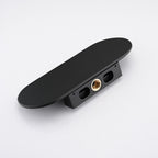 Modern Wall Mount Bathtub Faucet with Waterfall Spout - Matte Black