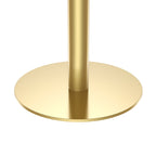 Round Modern Tulip Dining Table with Sintered Stone Top - Faux Marble