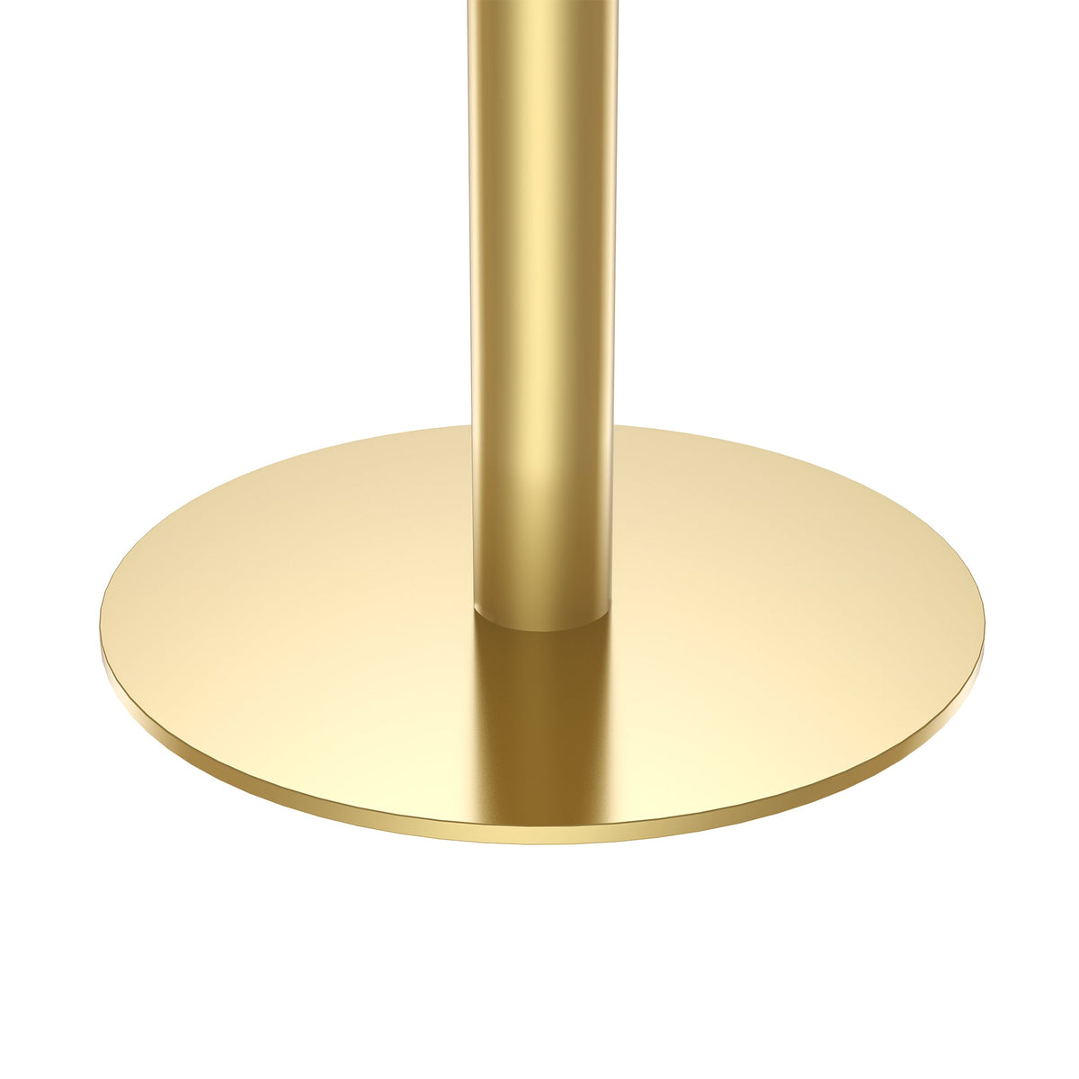 Round Modern Tulip Dining Table with Sintered Stone Top - Faux Marble