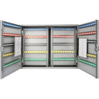 Adjustable Key Cabinet with Lock - Multiple Sizes, Gray or Black