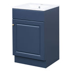 Bathroom Vanity with Sink and Adjustable Shelf - Multiple Colors