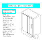Frameless Single Sliding Soft Close Shower Doors