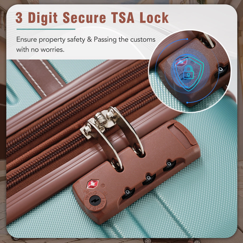 Hardshell Luggage Sets 4 Pieces with TSA Lock - Lightweight, Multiple Colors