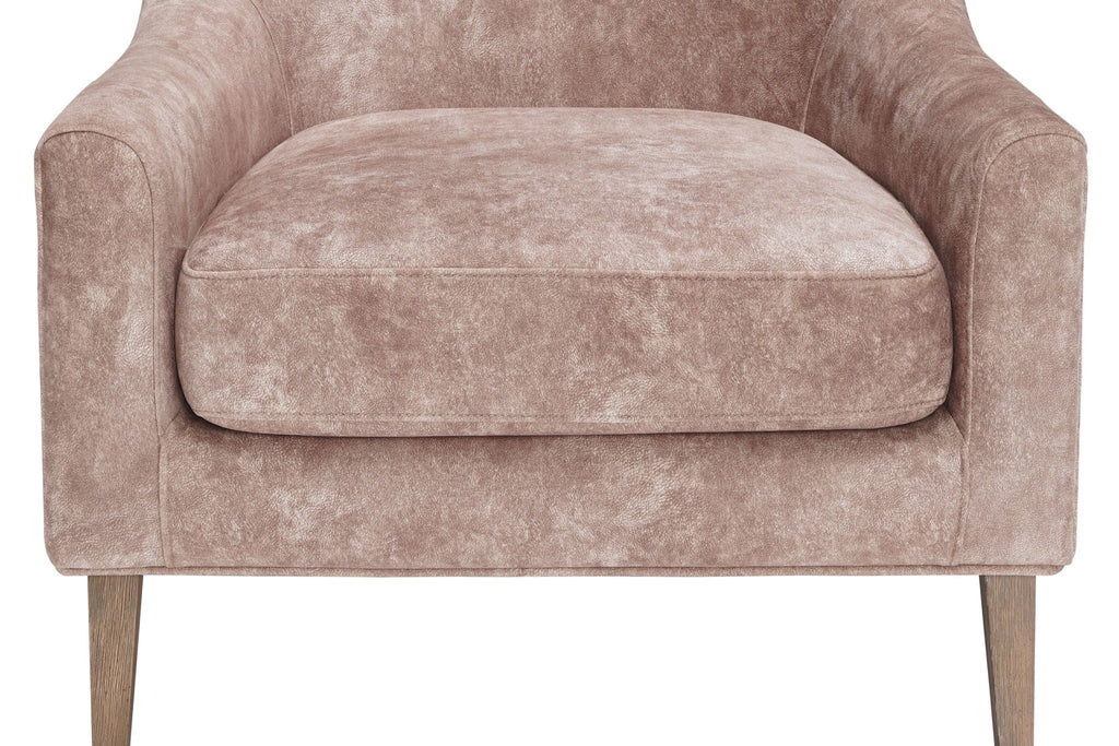 Light Brown Hi Back Accent Chair with Dacron Cushion