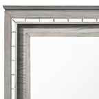 Light Gray Mirror with LED Lighting - Rectangular Wall Mirror