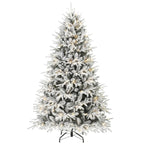 Pre-lit Flocked Christmas Tree