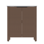 30-Inch Bathroom Vanity with Resin Basin - Brown