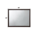 Madison Mirror with Sleek Wood Frame - Espresso