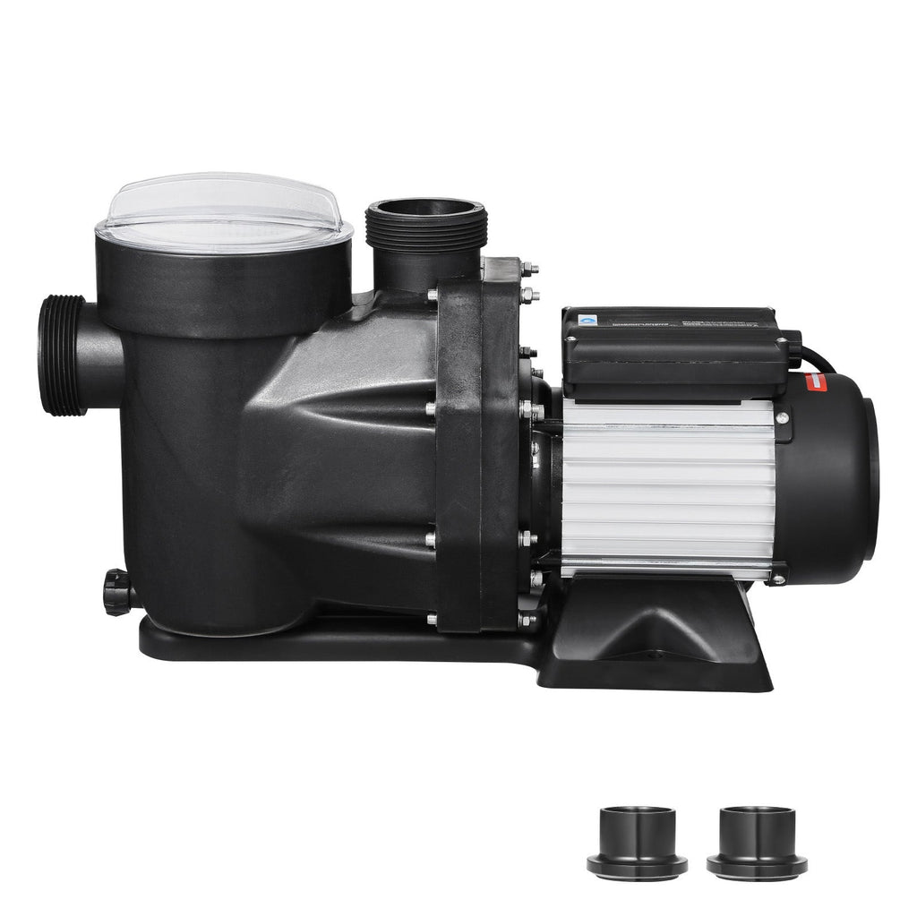 2 HP Above Ground Swimming Pool Pump with Corrosion-Resistant Shell - Black