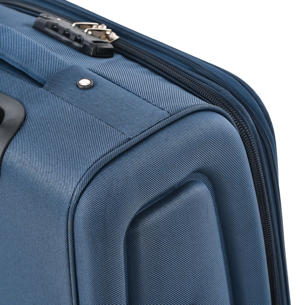 Softside Expandable 3 Piece Luggage Set with Spinner Wheels - Dark Blue